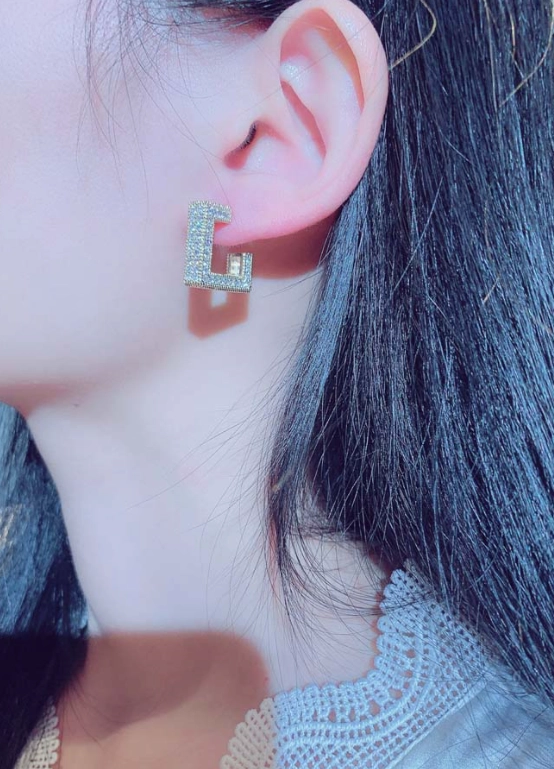 Silver Geometric Earrings | Jimin - BTS - Fashion Chingu