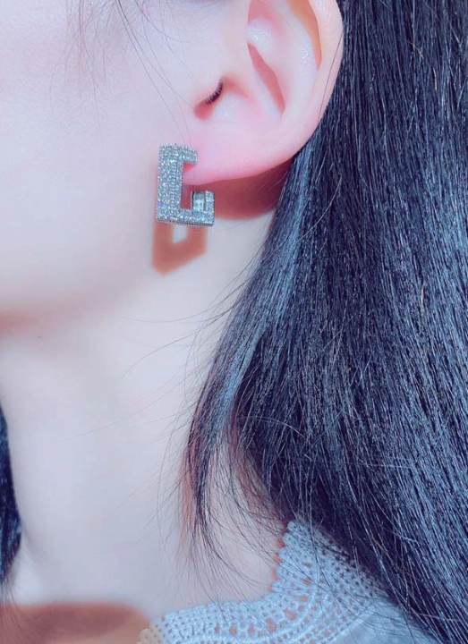 ☆BTS JIMIN着用☆【justLoveR】☆Hailey Earring.s☆ BTS Jimin Wear / justLoveR. / Just Lover / Haley Pierce