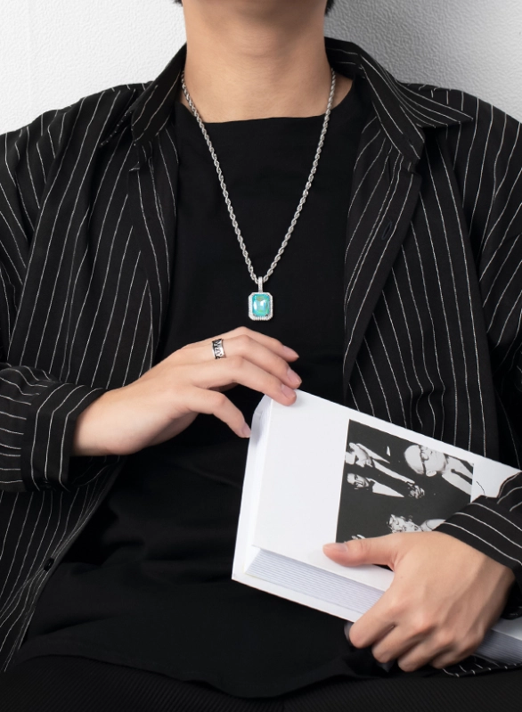 【32Dawn】STINGER NECKLACE ★NCT JISUNG着用★ Silver Spike Chain Necklace | Jisung - Stray Kids - Fashion