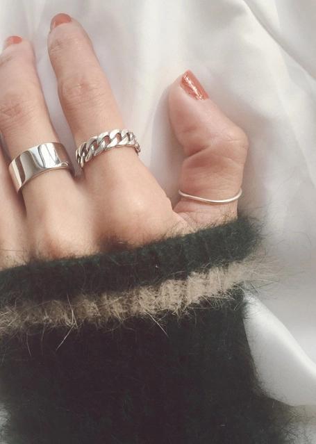 【ONE ENOUGH】BTS JUNGKOOK 着用★Fore Chain Ring Fore Chain Ring [oneenough]正規品 BTS ジョングク Butter