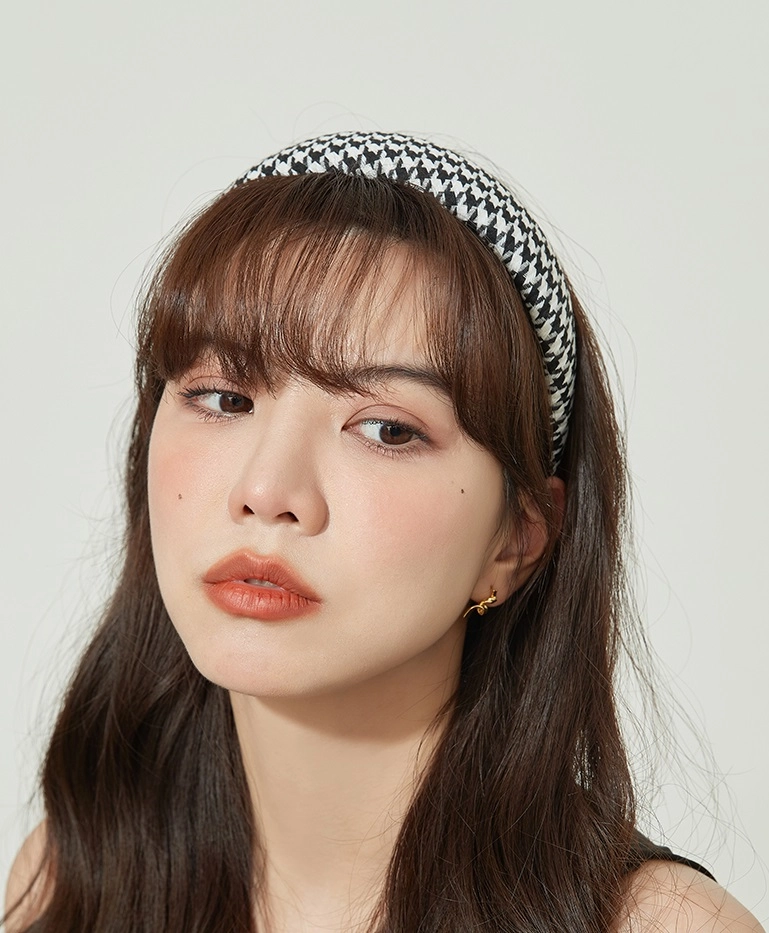 Black And White Houndstooth Headband | Seulgi - Red Velvet