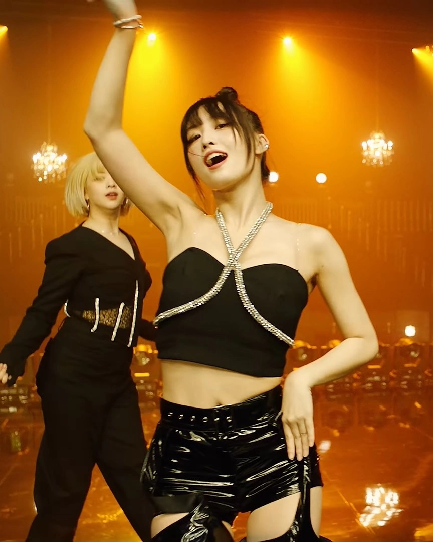 Black Rhinestone Bustier Halter Dress | Momo - Twice - Fashion Chingu