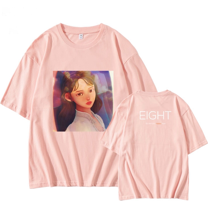 Black “Eight” Album Cover Printed T-Shirt | IU - Fashion Chingu