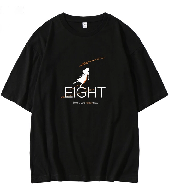 White “Eight” Flying Girl T-Shirt | IU - Fashion Chingu
