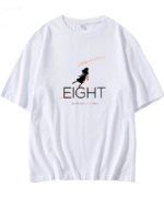 White “Eight” Flying Girl T-Shirt | IU - Fashion Chingu