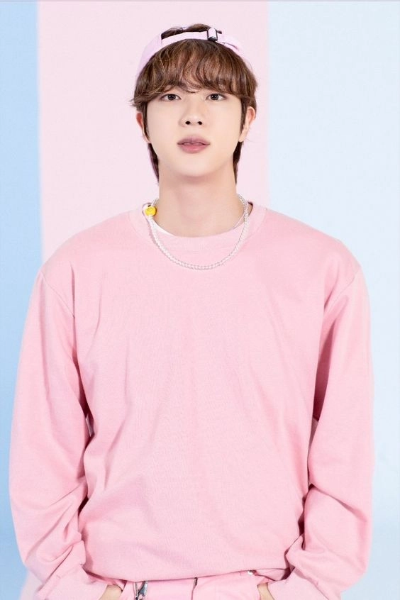 Baby Pink Sweatshirt | Jin - BTS - Fashion Chingu