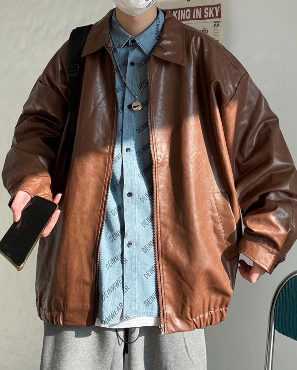 専用　PASTING LIKE SYNTHETIC LEATHER JACKET 61YTdvfRTFS._AC_SX425_.jpg