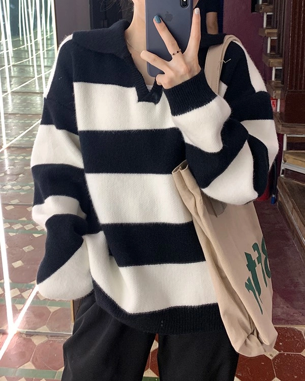 SEVENTEEN着用★【GENERAL IDEA】DOUBLE COLOR BLOCK PULLOVE.R Black And Red Color Block Turtleneck Sweater | Mingyu