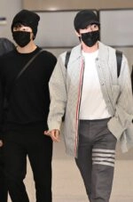 ☆BTS着用☆関税込★lamodechief★21SS CHECK PATTERN PANT.S★ Grey 4-Bar Pants | Jin - BTS - Fashion Chingu