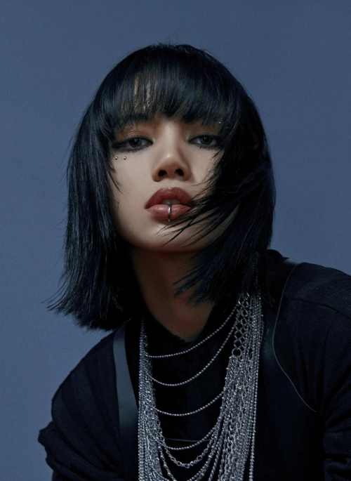 Silver Geometric Wind Earrings | Lisa - BlackPink - Fashion
