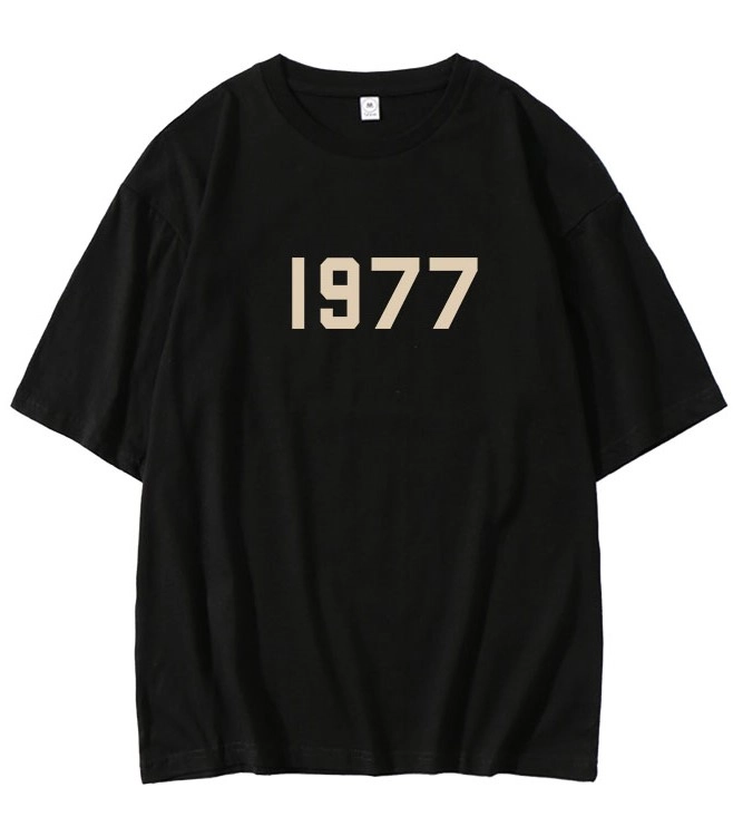 Black 1977 Print T-Shirt | RM - BTS - Fashion Chingu