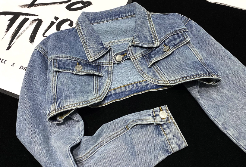 【BAON】Hinrib cropped denim jacket BAON】Hinrib cropped denim jacket (BAON/ジャケット) 98697909
