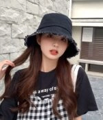 Black Denim Bucket Hat | Jimin - BTS - Fashion Chingu