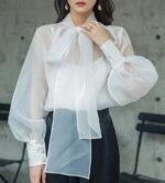 YILON イロン Joli flower blouse WHITE 韓国 YILON イロン 이론 | . Little flower chiffon blouse 5/21 20