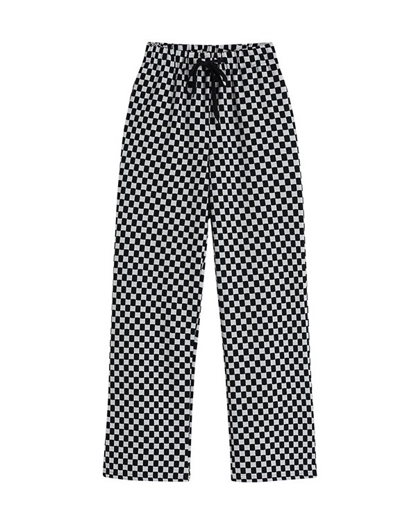 Black And White Checkerboard Pants | Karina - Aespa