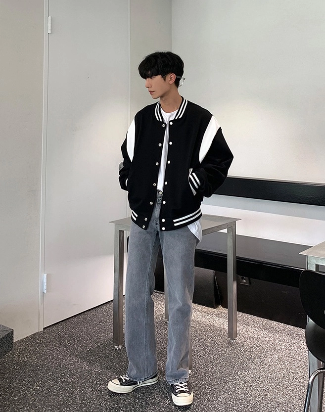 【Remagie】★Oversized Varsity Jacket Oversized Varsity Bomber Jacket | boohoo
