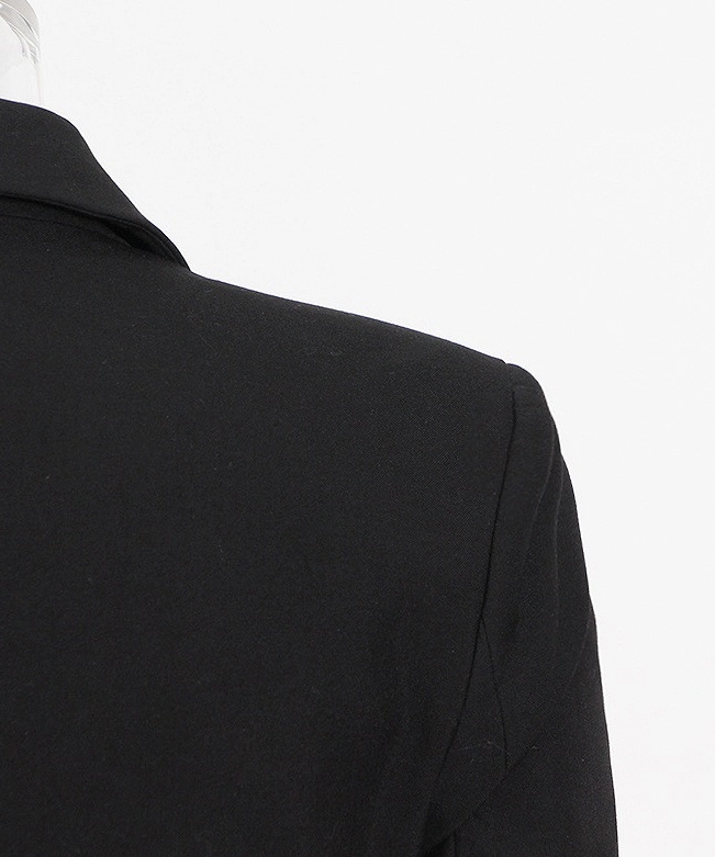 Black Crystal Chain Cropped Jacket | Yuna - ITZY - Fashion