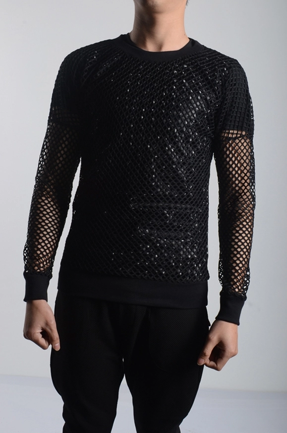 トップス gypsohila Lightly Knit Tops / Black Festive Sweater Top | Marciano