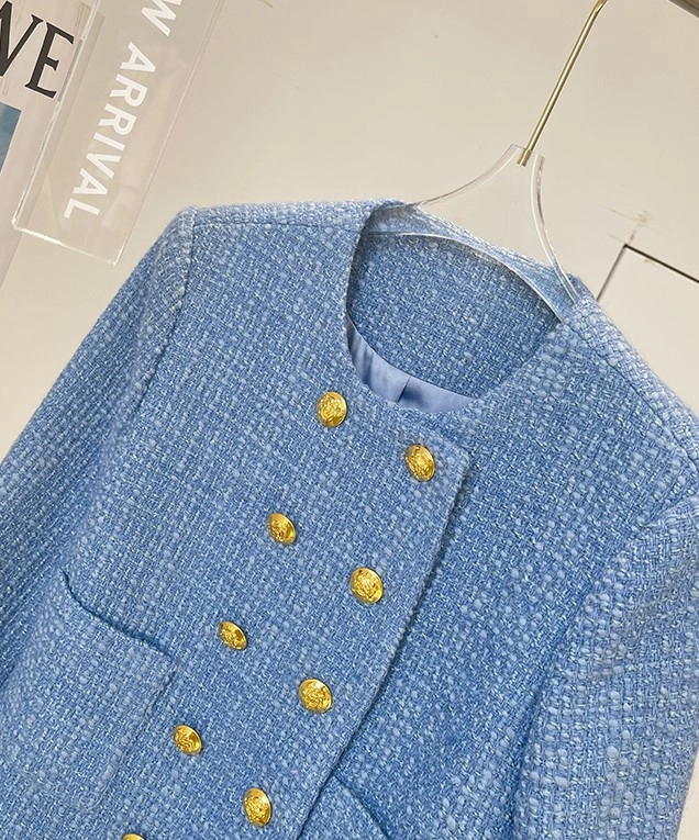 BLUELEA ブルレア Double button tweed jacket Bluelea Double button tweed jacket