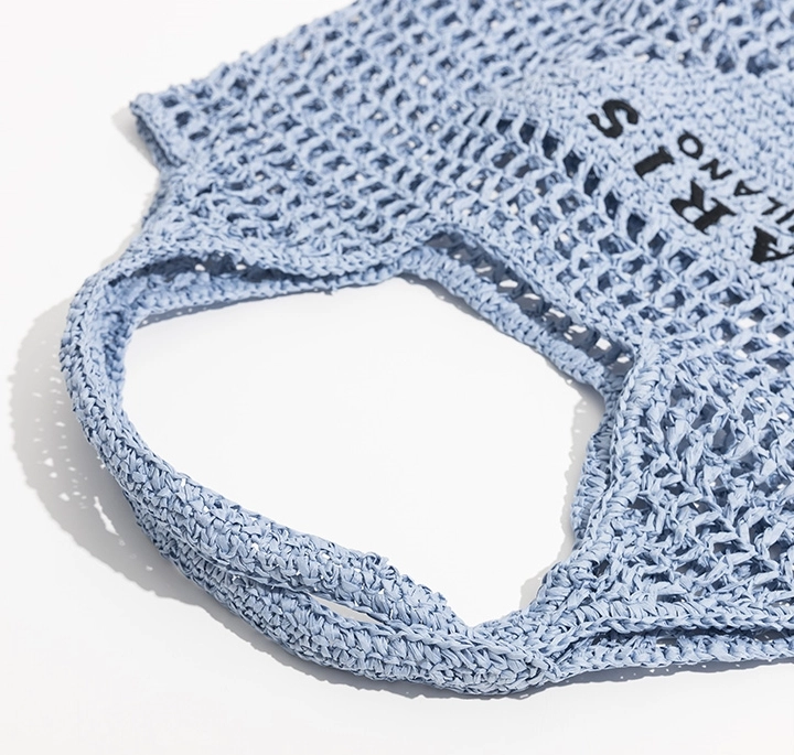 ★TOUT Y EST★ Crochet Knit Bag Blue OI2A1MBA50BLA af208808-50bb-46b5-a628-