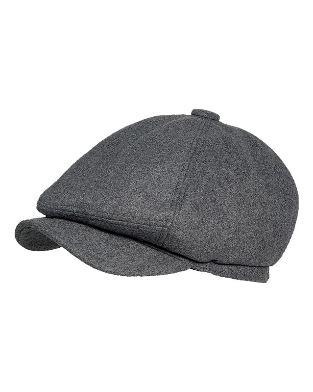 épine béret (gray) Beret (BT-D07/03) Gray with Leather Sweatband Size 6 3/4