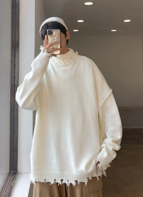 Yellow “New Girl” Cropped Mock Neck Sweater | IU - Fashion