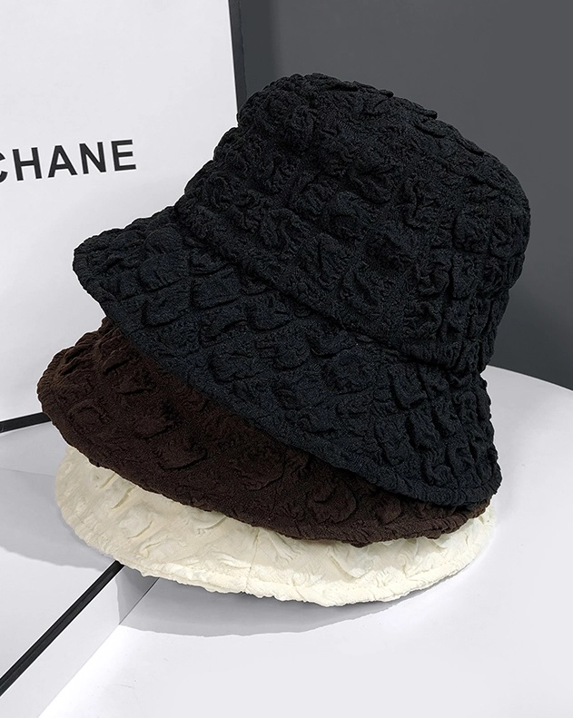 ハンチング・キャスケット [24FW] Winter Bucket Hat - Butter Cream Winter-Aespa-Black-Textured-