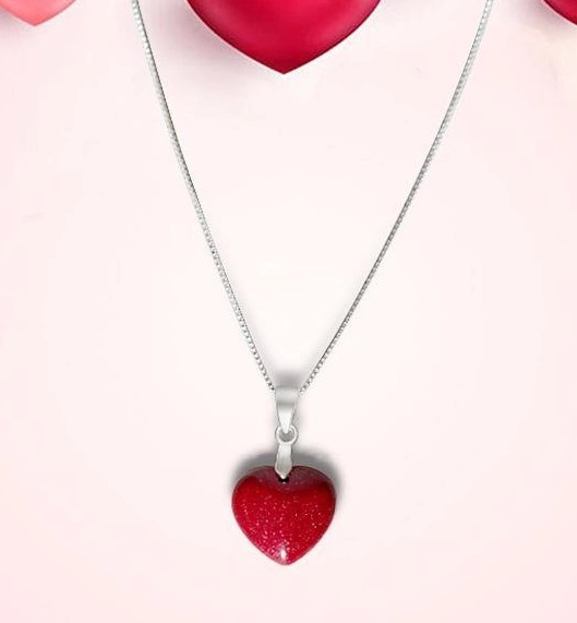 ★ roaju★ [Yoona wearing][14K]CZ POINT NECKLACE Red Heart Necklace | Yoona - Girls Generation - Fashion Chingu