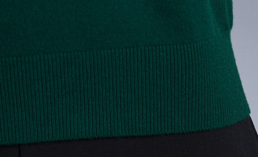 Green Classic Full Turtle Neck Sweater | Jimin - BTS