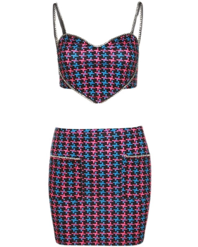 トップス heart dot jacquard reversible cropped Jumpers & Cardigans | Heart Print Cropped Cardigan | boohoo