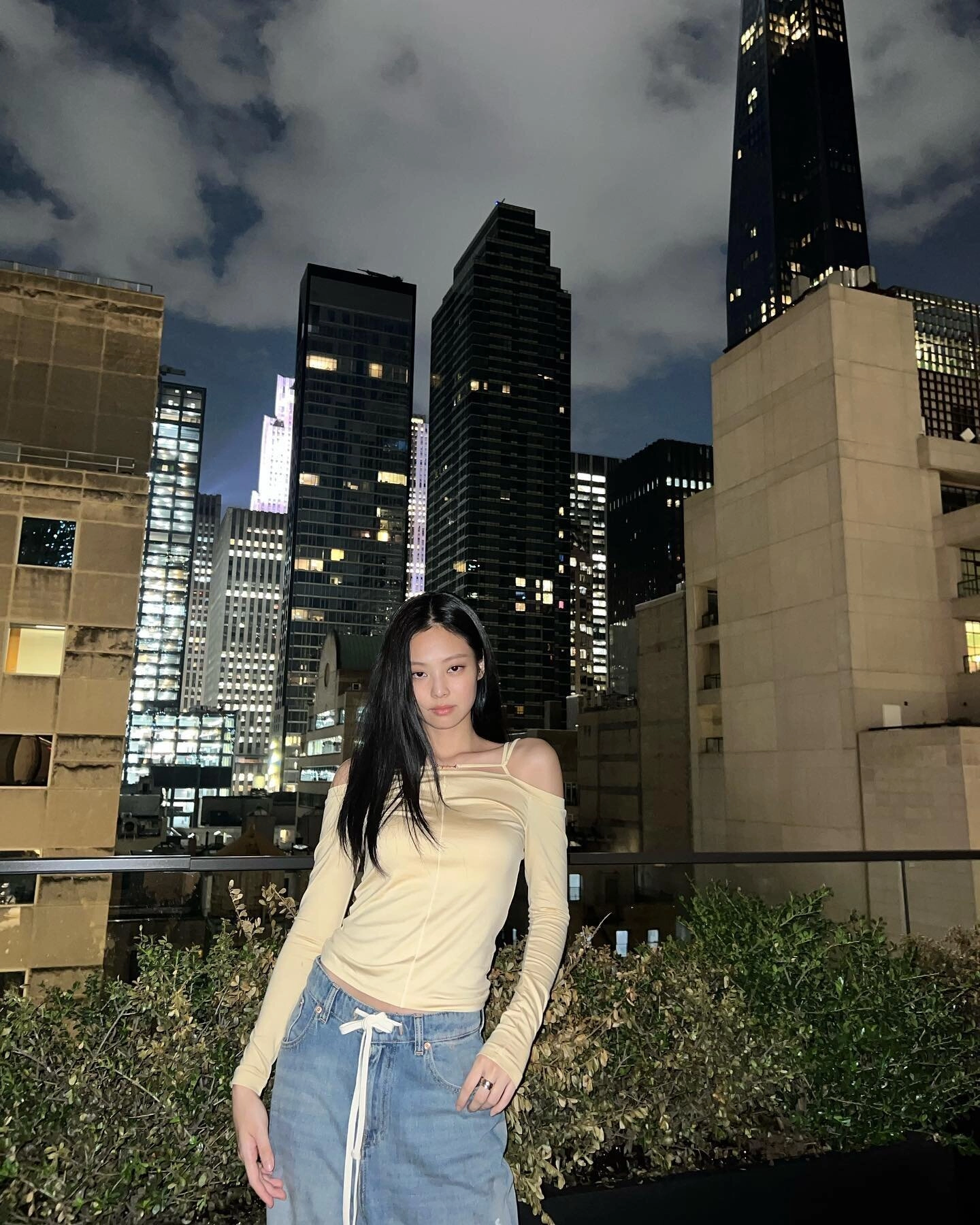 White Off-Shoulder Top With String Details | Jennie