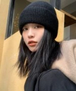 Black Knitted Beanie | Jungwon - Enhypen - Fashion Chingu