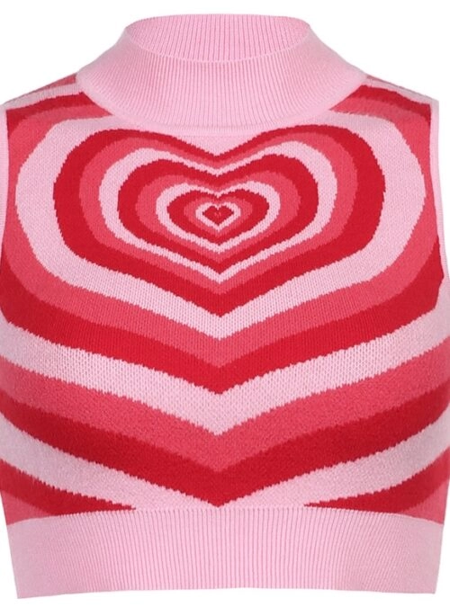 Pink Heart  Knit Vest | Soyeon – (G)IDLE
