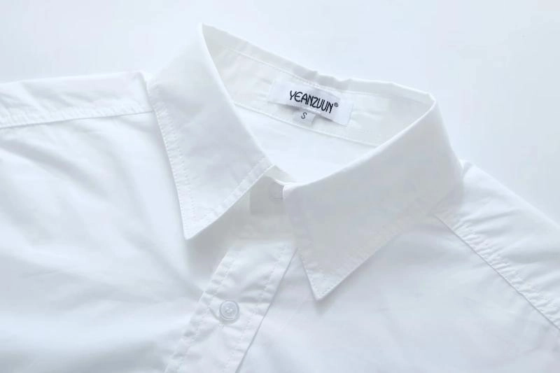 White Raw Hem Pocket Shirt | Winter - Aespa - Fashion Chingu