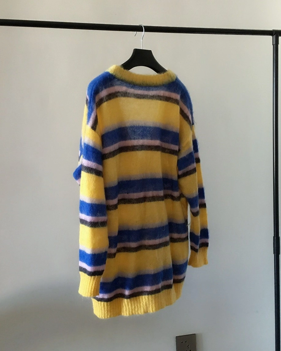 Yellow-Plaid-V-Neck-Cardigan-