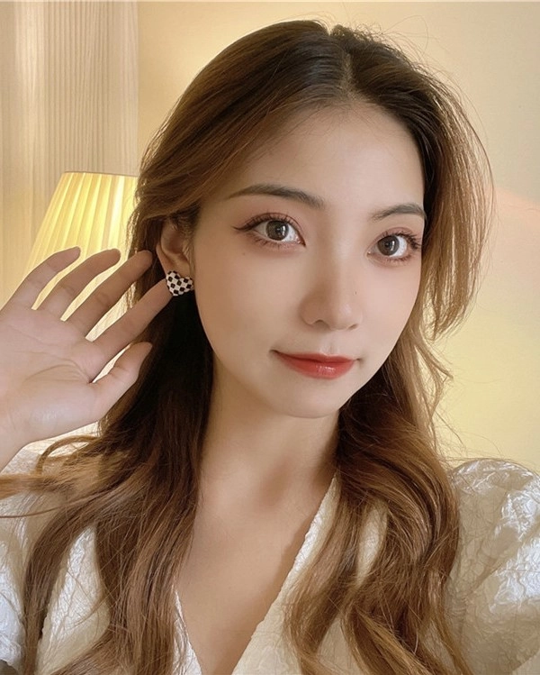 Black And White Checkered Earrings | Jihyo - Twice - Fashion
