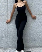 Black Bodycon Sleeveless Jumpsuit | Nayeon - Twice - Fashion
