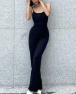 Black Bodycon Sleeveless Jumpsuit | Nayeon - Twice - Fashion