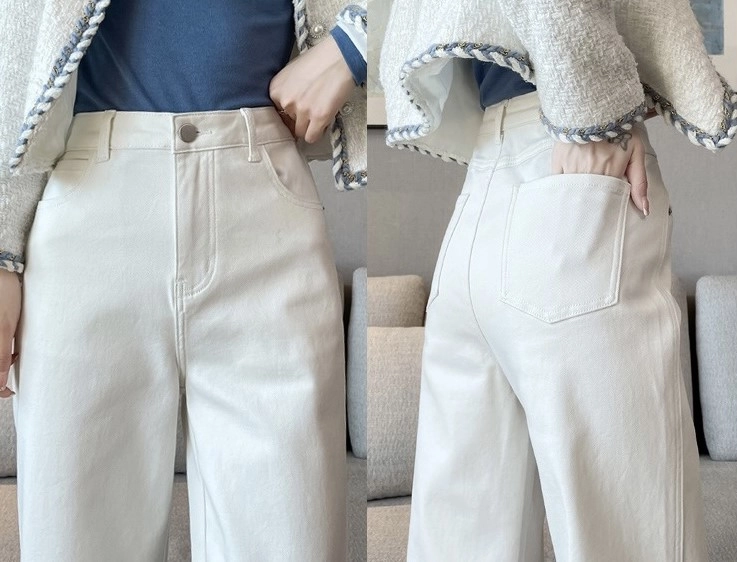MILLO ARCHIVE☆aespa着用Curved Damage Wide Jeans(3color) Wide Leg Original Ripped 0/03 – NOWA Jeans