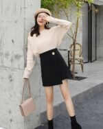 【rolarola】IVE チャンウォニョン着用★LAYERED WRAP SKIRT ☆IVE ウォニョン X rolarola コラボ！！【rolarola】BUTTON