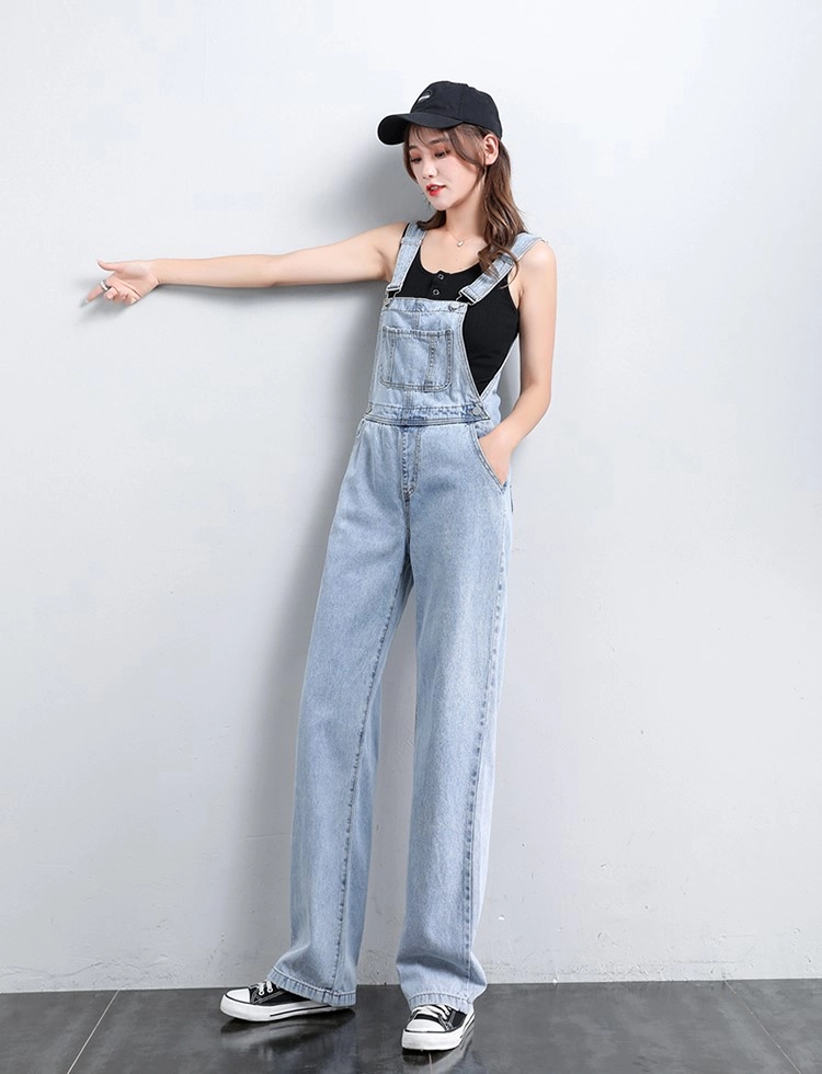 Light Blue Denim Overall Jumper | Eunwoo - Astro - Fashion
