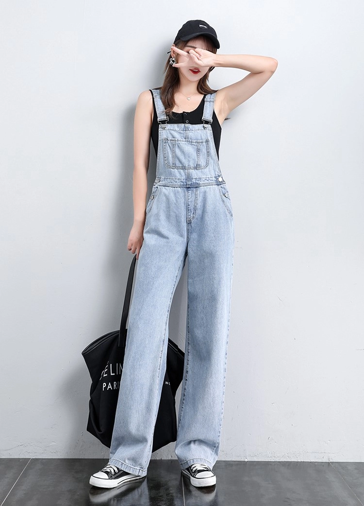 Light Blue Denim Overall Jumper | Eunwoo - Astro - Fashion