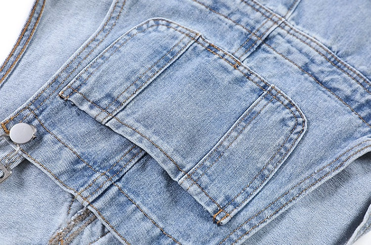 Light Blue Denim Overall Jumper | Eunwoo - Astro - Fashion