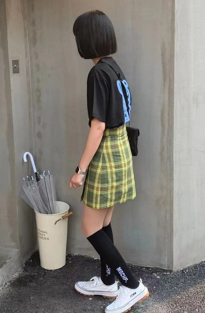 スカート andMary Nancy check skirt S Nancy check skirt