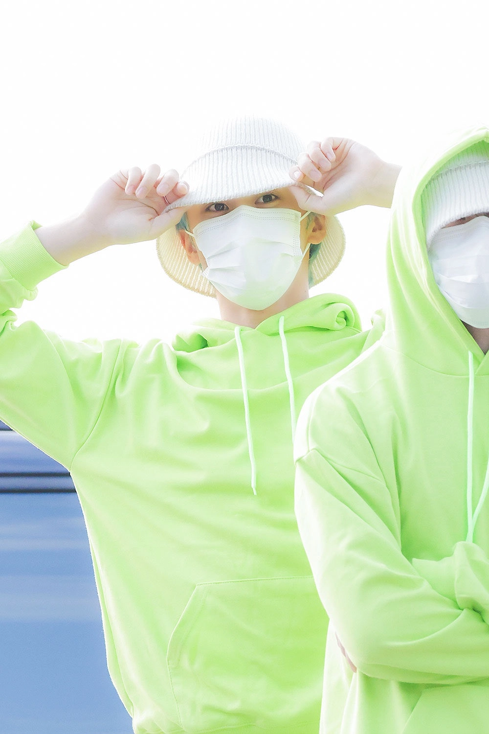 Neon Green Loose Fit Hoodie | Mark - NCT - Fashion Chingu