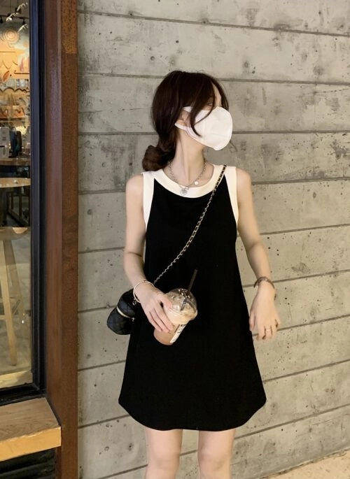 Black And White Pleated Shirt Dress | Jisoo - BlackPink
