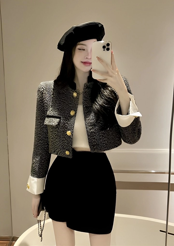 ★DEW E DEW E★COLLAR TWEED JACKET Relaxed Jacket In Tweed For Women | J.Crew