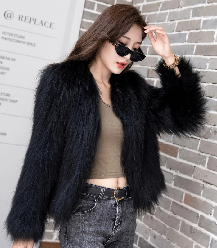 Black Faux Fur Jacket | Lisa - BlackPink - Fashion Chingu