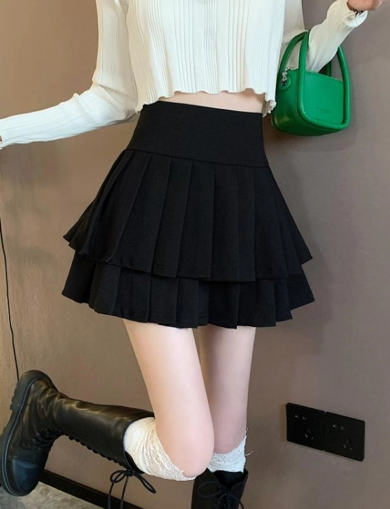 ＊韓国＊［COZING］Angel layerd skirt Amy Ruffled Mini Skirt In Hot Pink | NAZLI CEREN | Wolf & Badger