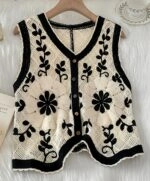 ttt msw flower jacquard knit vest ホワイト 61B2Ee3+XWL._AC_SL1000_.jpg